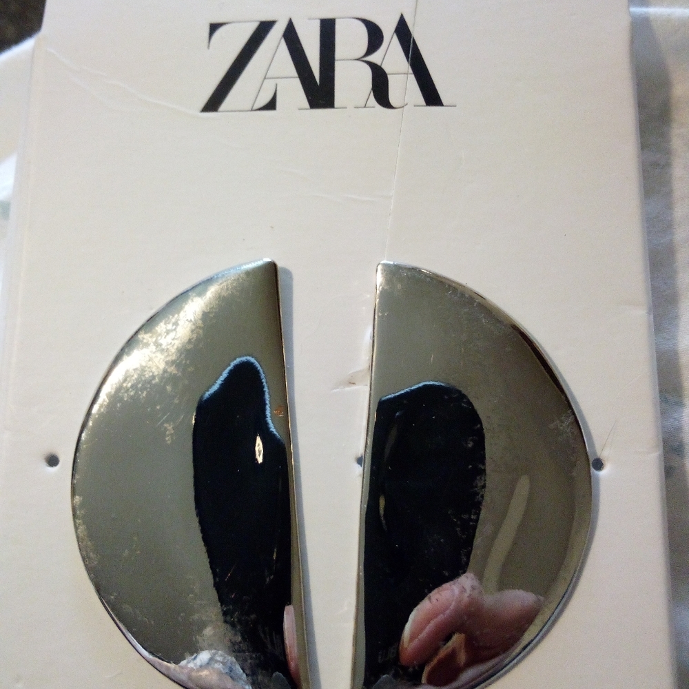 Zara Brand Silvertone Earrings